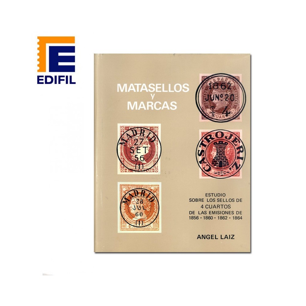 Matasellos y marcas sobre 4 c. 1856/1864