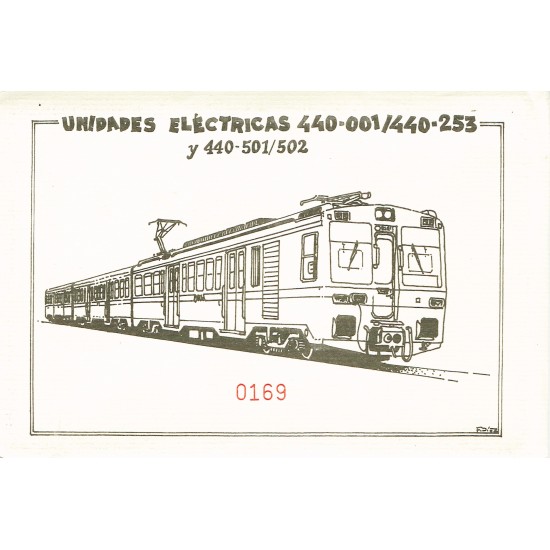 Sobre temático con 10 postales UNIDADES ELECTRICAS