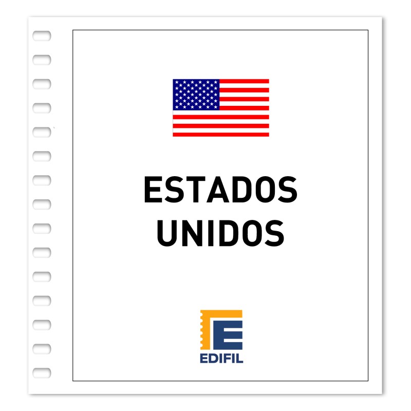 Estados Unidos 2001/2005. Juego hojas ilustrado. Color