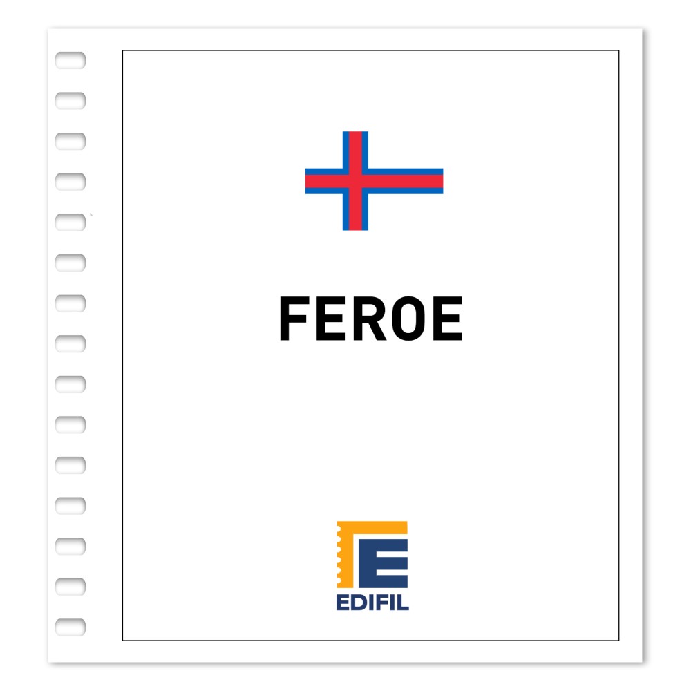 Feroe 1975/1990. Juego hojas ilustrado