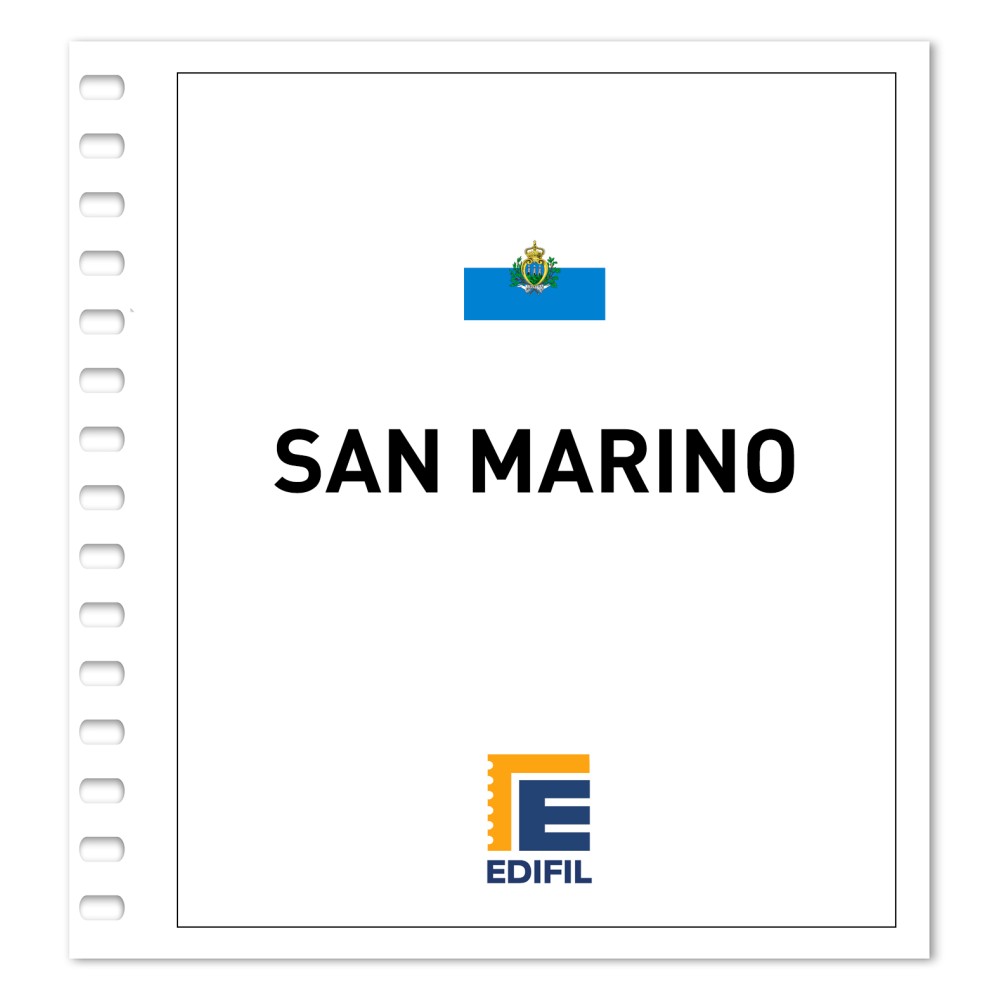 San Marino 2001/2005. Juego hojas ilustrado. Color
